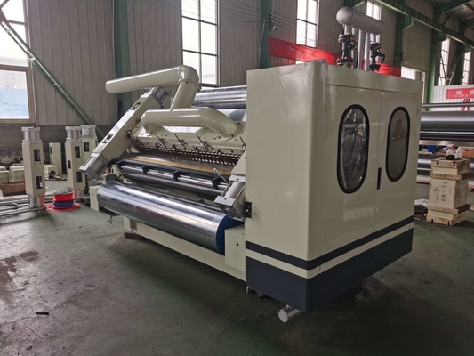 Automatic 1400mm Single Facer Corrugated Machine E Flute Electric Heating