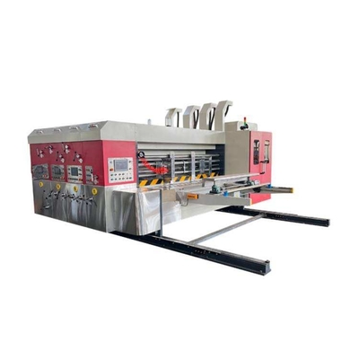 Flexo เครื่องพิมพ์แบบคอมพิวเตอร์ เครื่องตัดสล็อตสําหรับกล่องกระดาษกล่องกระดาษ
