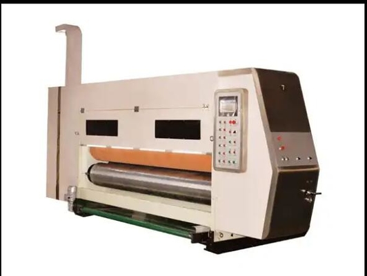 เครื่องพิมพ์แบบ Plc Flexo แบบอัตโนมัติเต็ม เครื่องสล็อตเตอร์สําหรับกล่องกระบอก