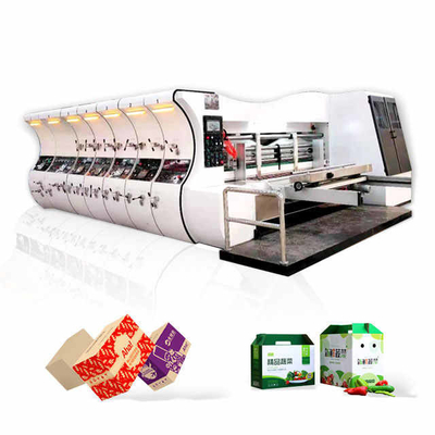 4 สีกล่องปิซซ่ากล่อง corrugated เครื่อง Flexo การทํา