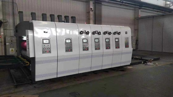 เครื่องพิมพ์อัตโนมัติความเร็วสูง Flexo Printer Slot เครื่องตัด Die