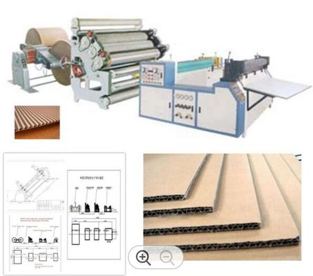 Carton Plc Corrugated Box Manufacturing Automatic Plant Single Face 1600mm